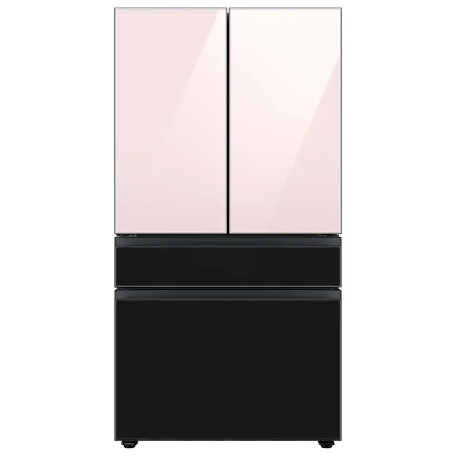 Alt View 21. Samsung - Bespoke 4-Door French Door Refrigerator Panel - Middle Panel - Charcoal Glass.