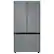 Alt View 13. Samsung - Bespoke 3-Door French Door Refrigerator panel - Bottom Panel - Gray Glass.