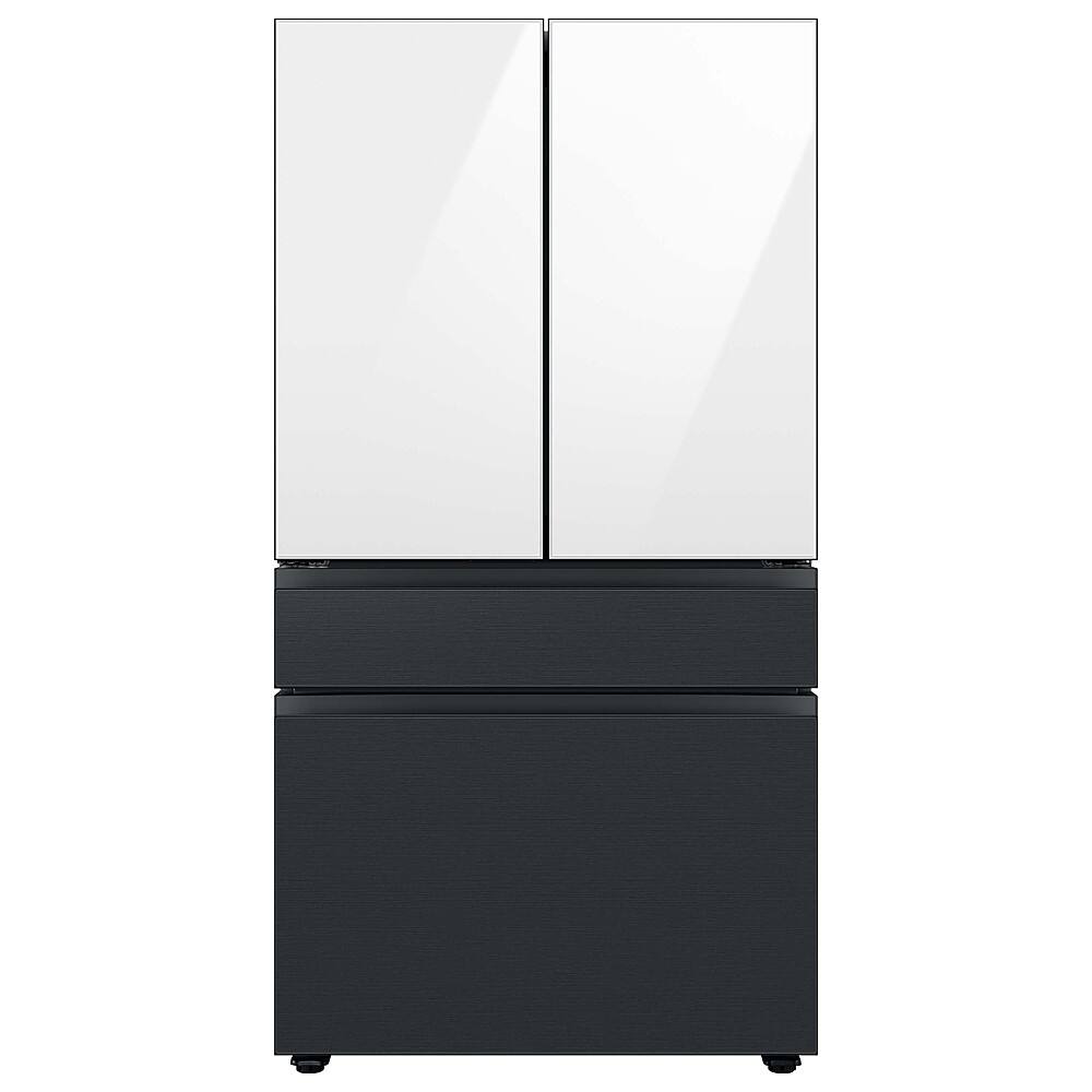 Alt View 11. Samsung - Bespoke 4-Door French Door Refrigerator panel - Bottom Panel - Matte Black.