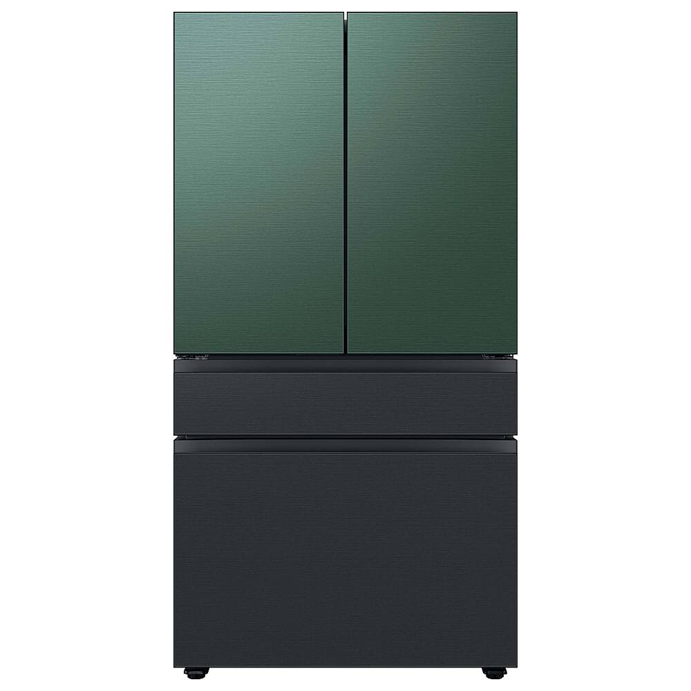 Alt View 16. Samsung - Bespoke 4-Door French Door Refrigerator panel - Bottom Panel - Matte Black.