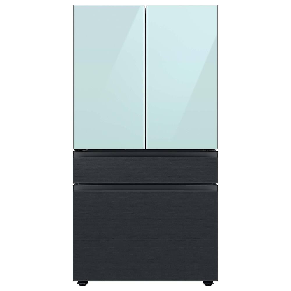 Alt View 18. Samsung - Bespoke 4-Door French Door Refrigerator panel - Bottom Panel - Matte Black.