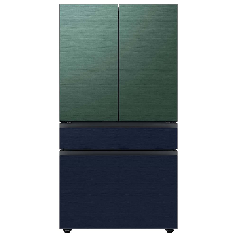 Alt View 16. Samsung - Bespoke 4-Door French Door Refrigerator panel - Bottom Panel - Navy Steel.