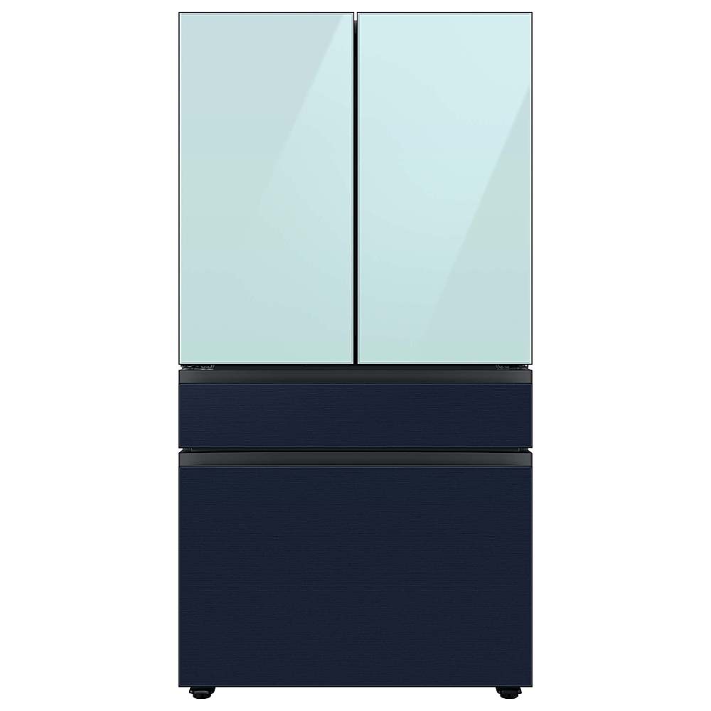 Alt View 18. Samsung - Bespoke 4-Door French Door Refrigerator panel - Bottom Panel - Navy Steel.