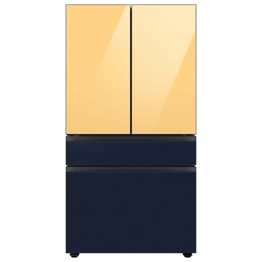 Alt View 20. Samsung - Bespoke 4-Door French Door Refrigerator panel - Bottom Panel - Navy Steel.