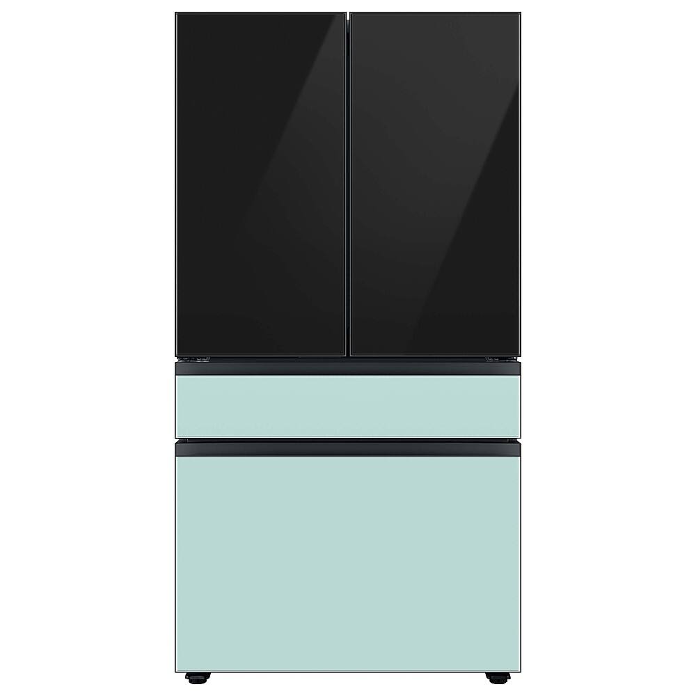 Alt View 15. Samsung - Bespoke 4-Door French Door Refrigerator panel - Bottom Panel - Morning Blue Glass.