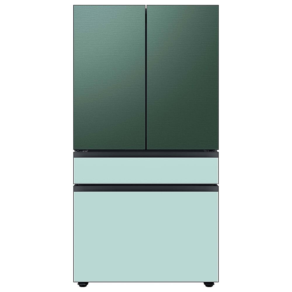 Alt View 17. Samsung - Bespoke 4-Door French Door Refrigerator panel - Bottom Panel - Morning Blue Glass.
