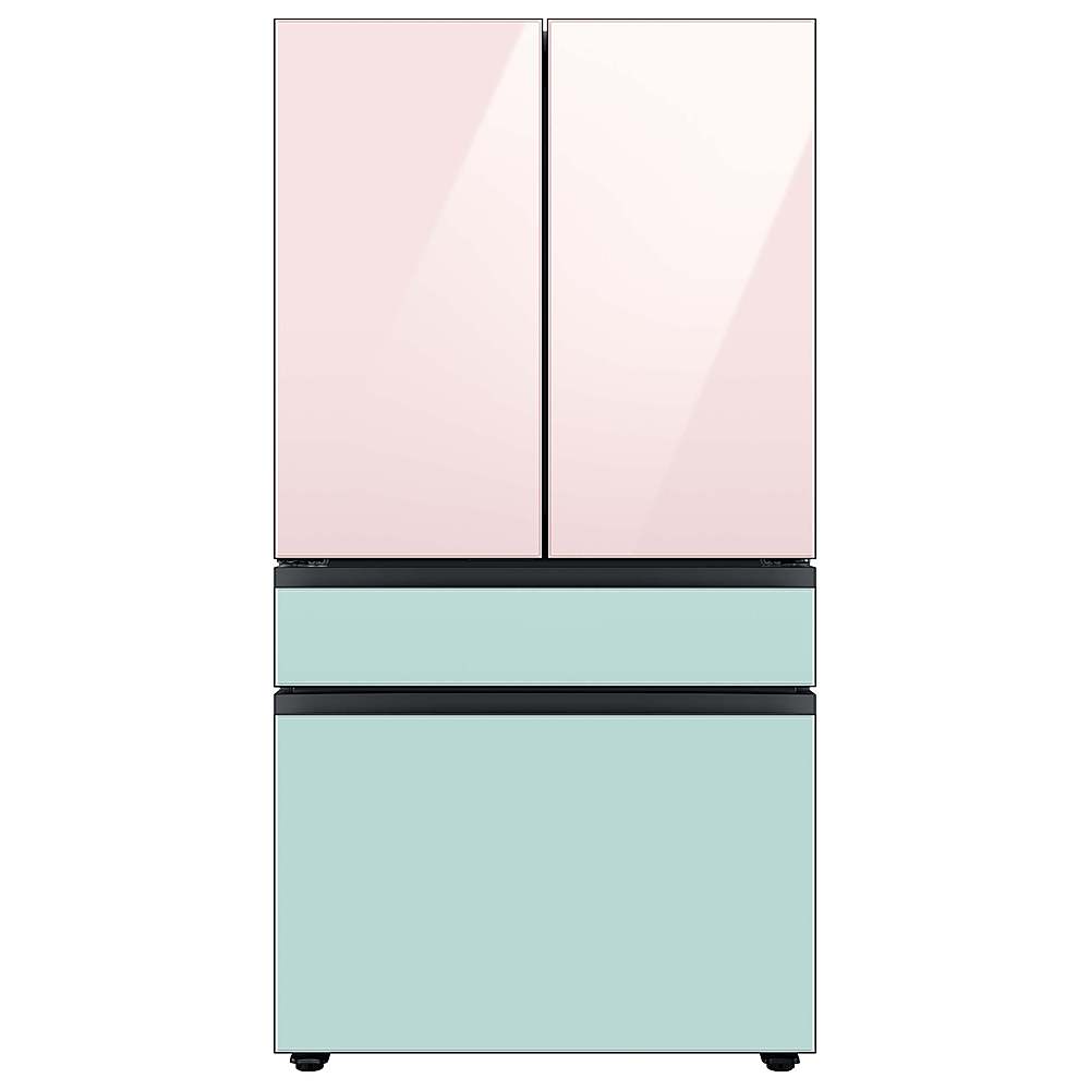 Alt View 22. Samsung - Bespoke 4-Door French Door Refrigerator panel - Bottom Panel - Morning Blue Glass.