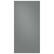 Front. Samsung - Bespoke 4-Door French Door Refrigerator Panel - Top Panel - Gray Glass.