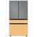 Alt View 19. Samsung - Bespoke 4-Door French Door Refrigerator Panel - Top Panel - Gray Glass.