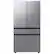 Alt View 12. Samsung - Bespoke 4-Door French Door Refrigerator Panel - Middle Panel - Stainless Steel.