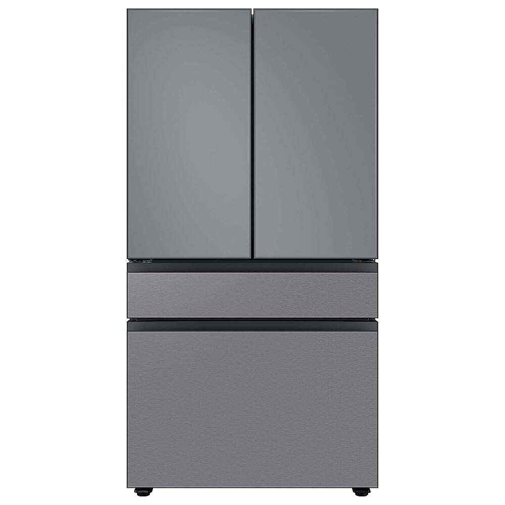 Alt View 13. Samsung - Bespoke 4-Door French Door Refrigerator Panel - Middle Panel - Stainless Steel.