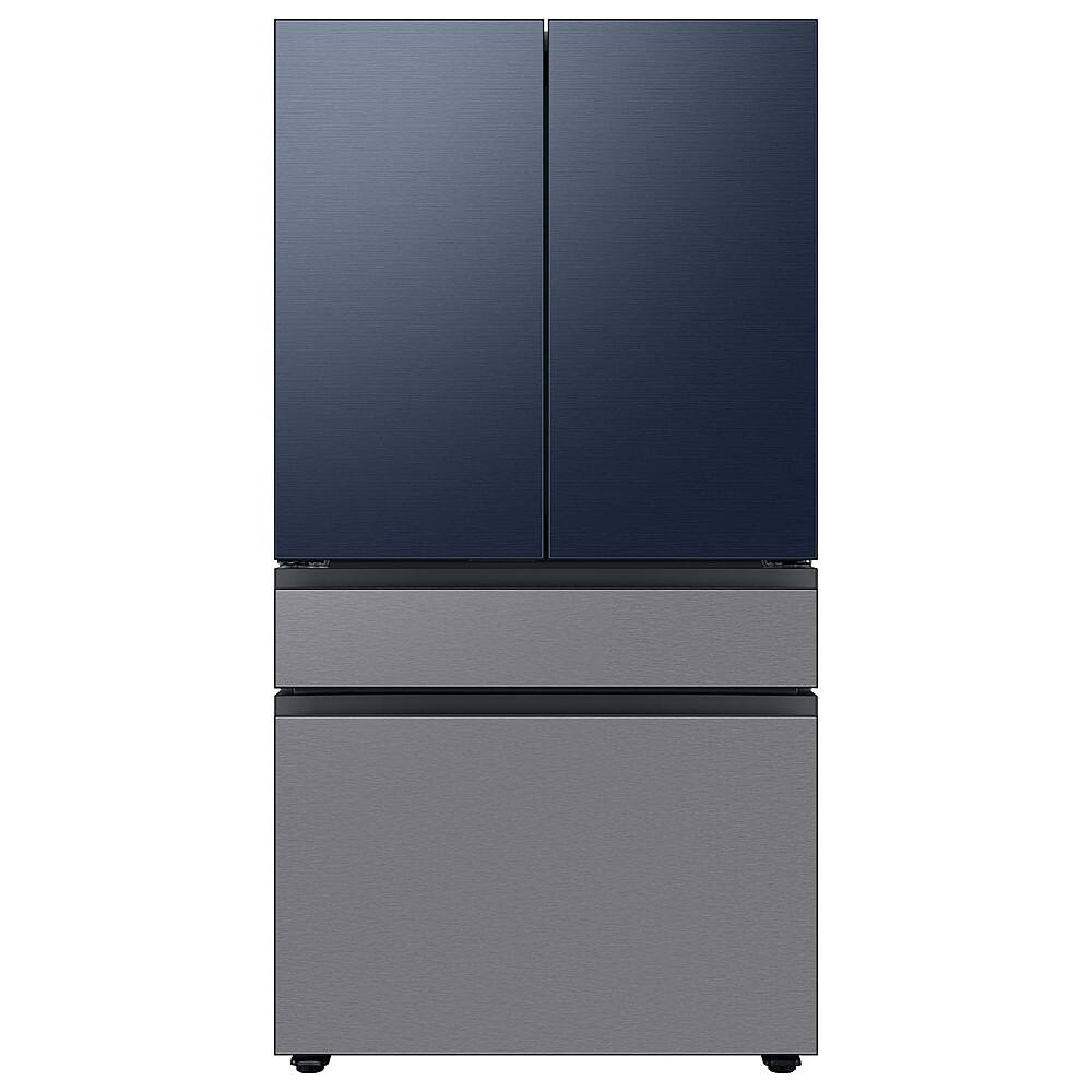 Alt View 16. Samsung - Bespoke 4-Door French Door Refrigerator Panel - Middle Panel - Stainless Steel.