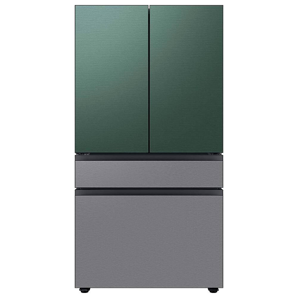 Alt View 17. Samsung - Bespoke 4-Door French Door Refrigerator Panel - Middle Panel - Stainless Steel.