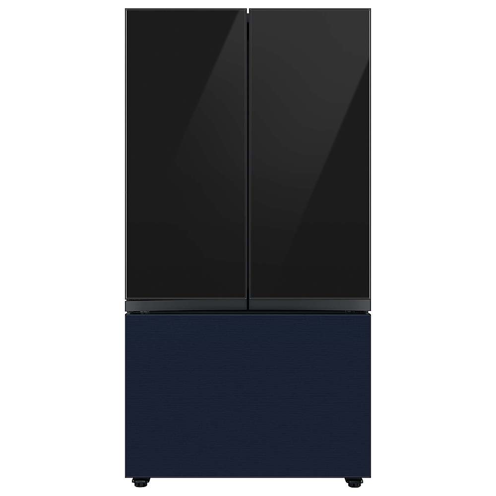 Alt View 15. Samsung - Bespoke 3-Door French Door Refrigerator panel - Top Panel - Charcoal Glass.