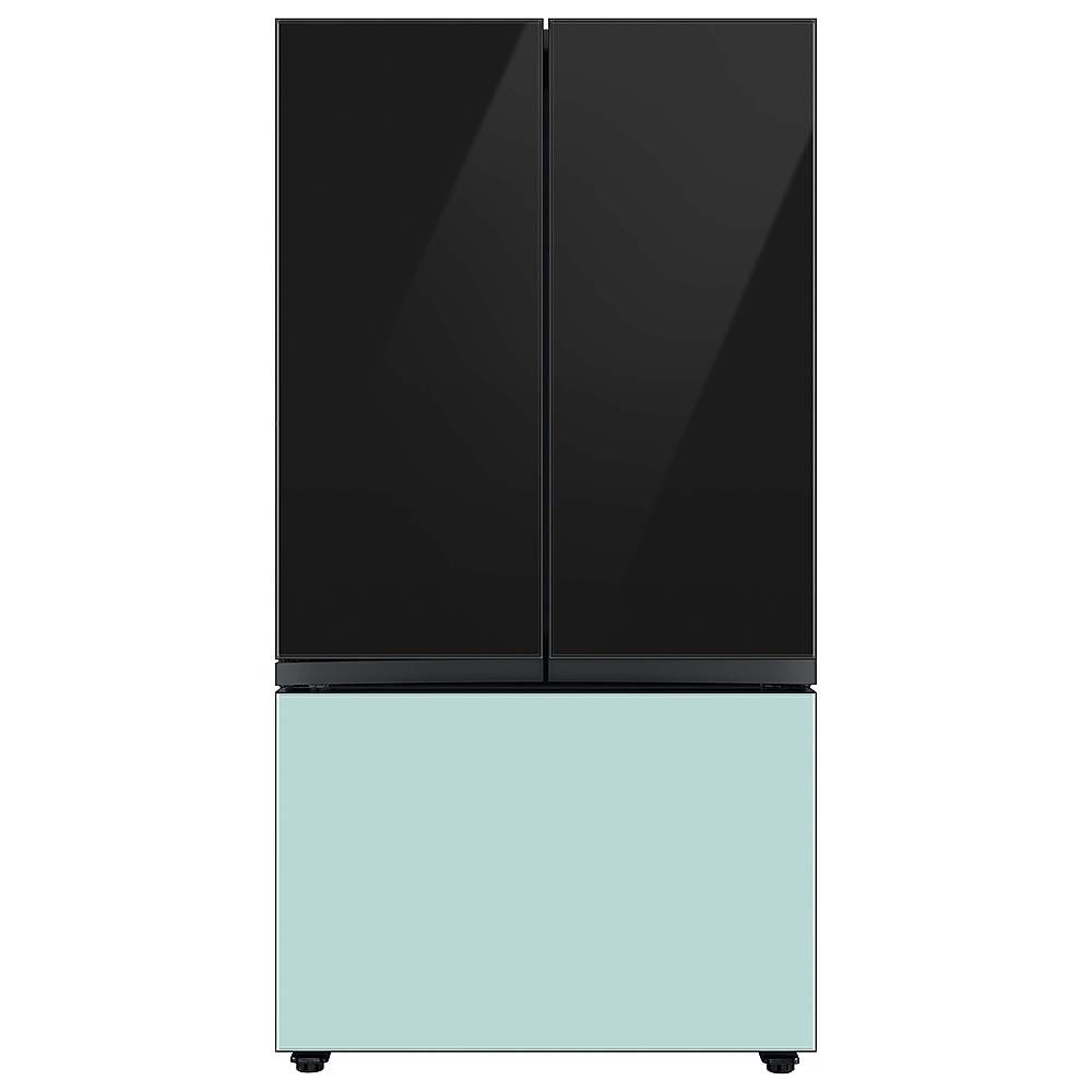 Alt View 18. Samsung - Bespoke 3-Door French Door Refrigerator panel - Top Panel - Charcoal Glass.