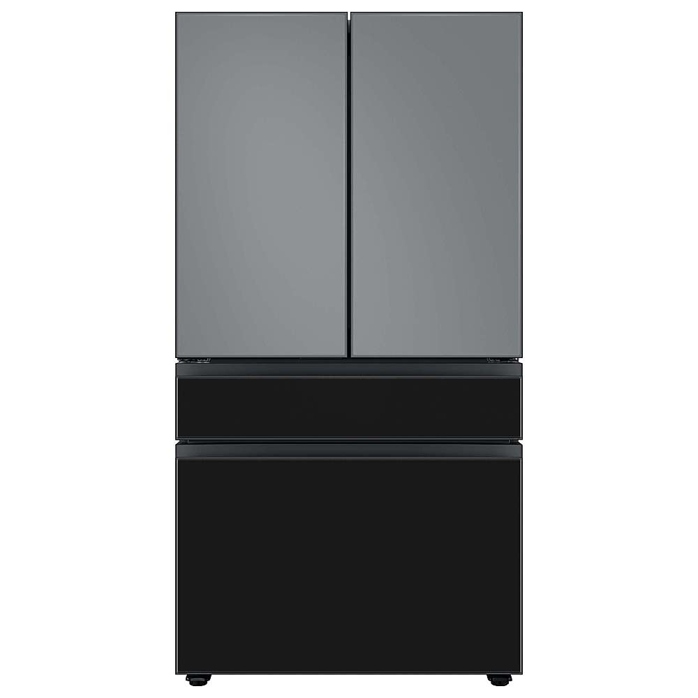 Alt View 13. Samsung - Bespoke 4-Door French Door Refrigerator panel - Bottom Panel - Charcoal Glass.