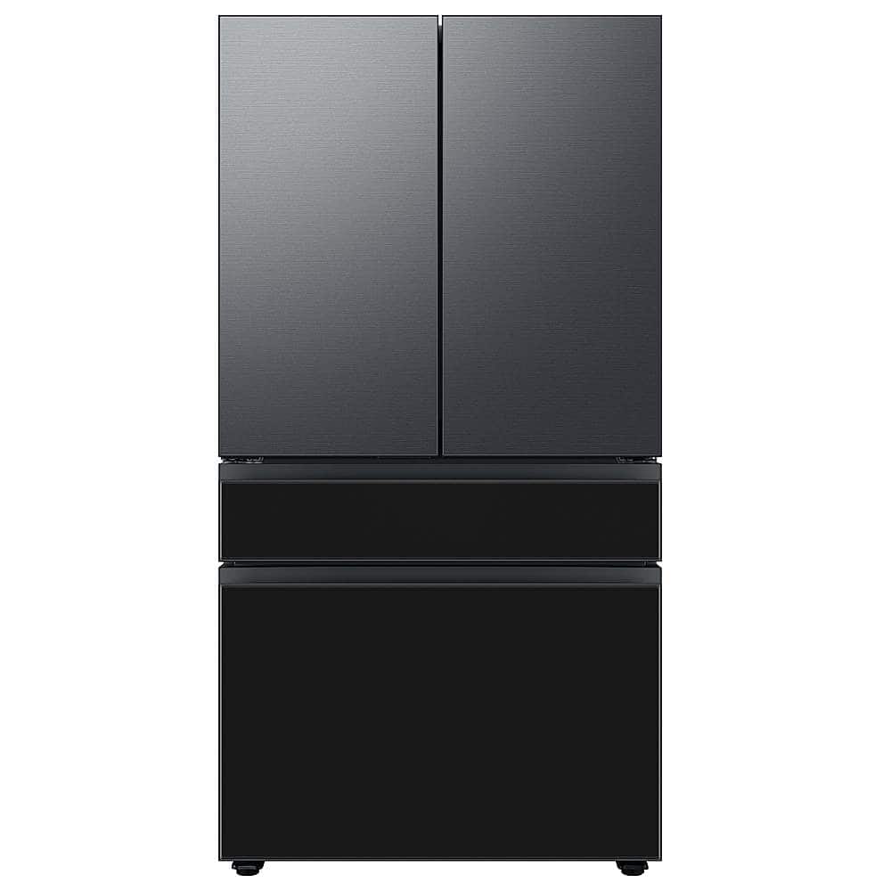 Alt View 14. Samsung - Bespoke 4-Door French Door Refrigerator panel - Bottom Panel - Charcoal Glass.