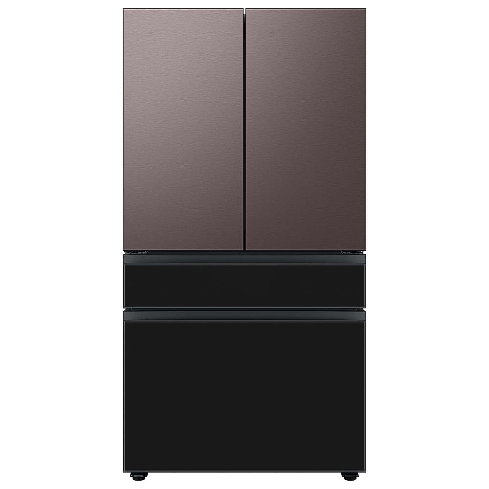 Alt View 18. Samsung - Bespoke 4-Door French Door Refrigerator panel - Bottom Panel - Charcoal Glass.