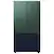 Alt View 16. Samsung - Bespoke 3-Door French Door Refrigerator panel - Top Panel - Emerald Green Steel.