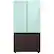Alt View 17. Samsung - Bespoke 3-Door French Door Refrigerator panel - Top Panel - Morning Blue Glass.