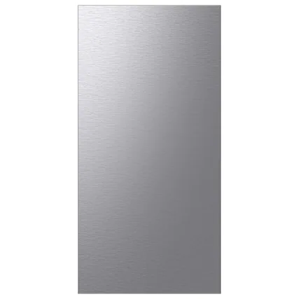 Front. Samsung - Bespoke 4-Door French Door Refrigerator Panel - Top Panel - Stainless Steel.