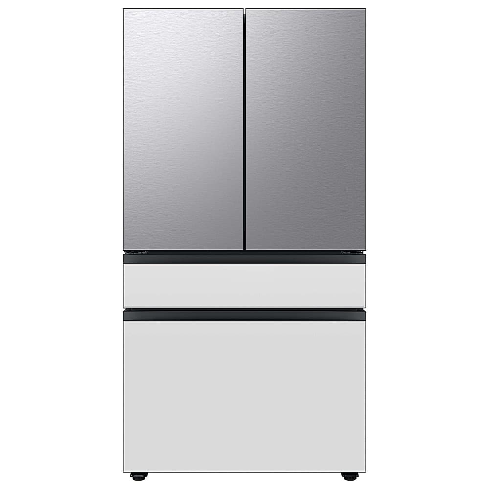 Alt View 11. Samsung - Bespoke 4-Door French Door Refrigerator Panel - Top Panel - Stainless Steel.