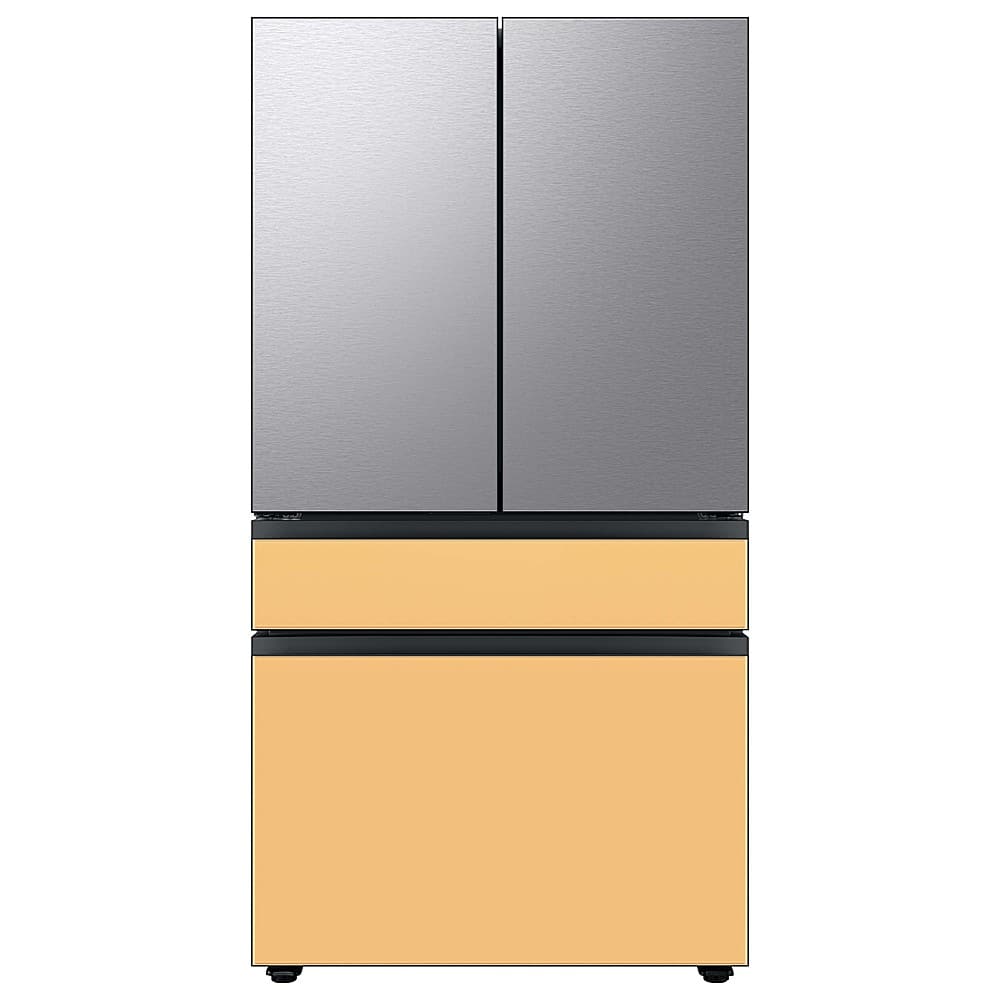 Alt View 18. Samsung - Bespoke 4-Door French Door Refrigerator Panel - Top Panel - Stainless Steel.