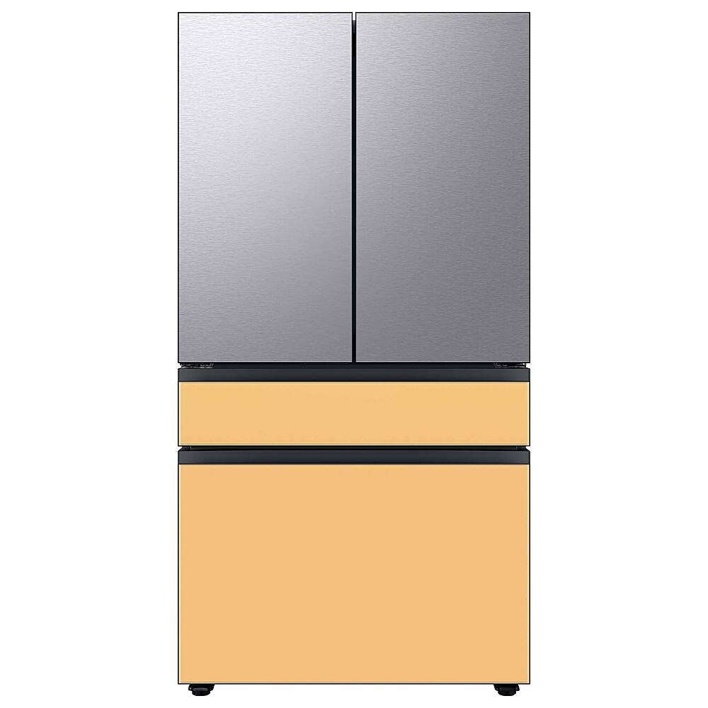 Alt View 18. Samsung - Bespoke 4-Door French Door Refrigerator Panel - Top Panel - Stainless Steel.