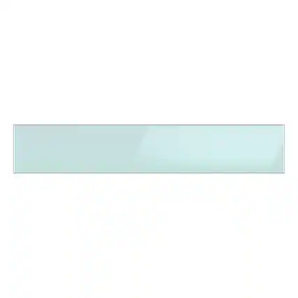 Front. Samsung - Bespoke 4-Door French Door Refrigerator Panel - Middle Panel - Morning Blue Glass.