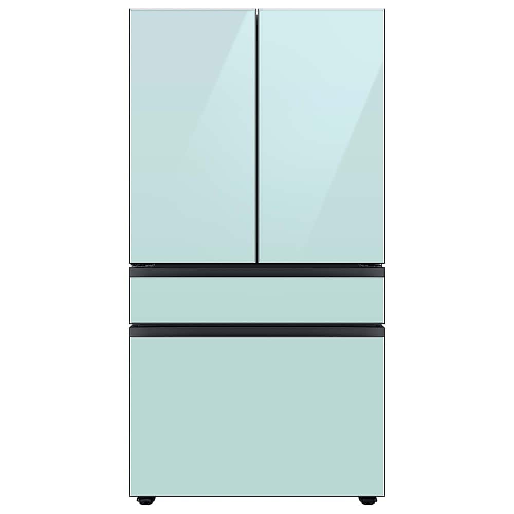 Alt View 19. Samsung - Bespoke 4-Door French Door Refrigerator Panel - Middle Panel - Morning Blue Glass.