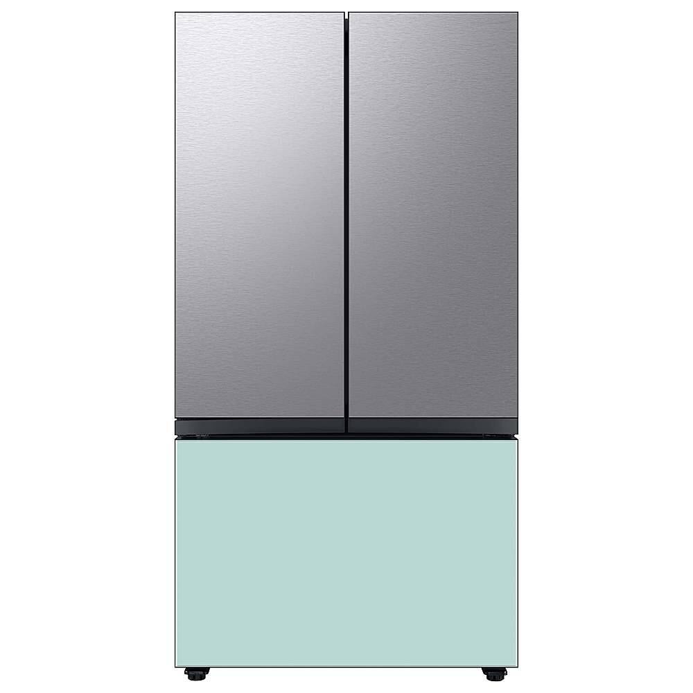 Alt View 19. Samsung - Bespoke 3-Door French Door Refrigerator panel - Top Panel - Stainless Steel.
