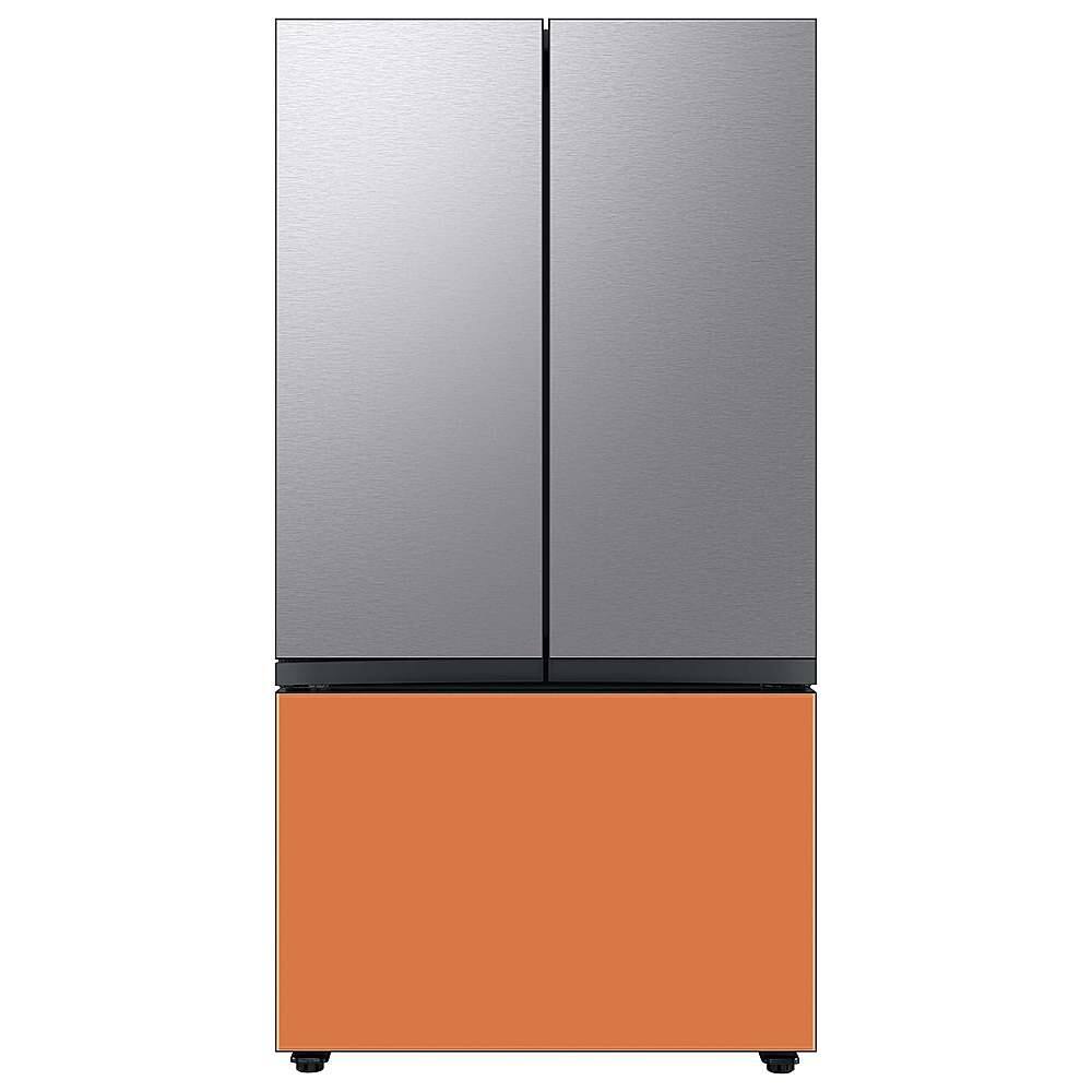 Alt View 20. Samsung - Bespoke 3-Door French Door Refrigerator panel - Top Panel - Stainless Steel.