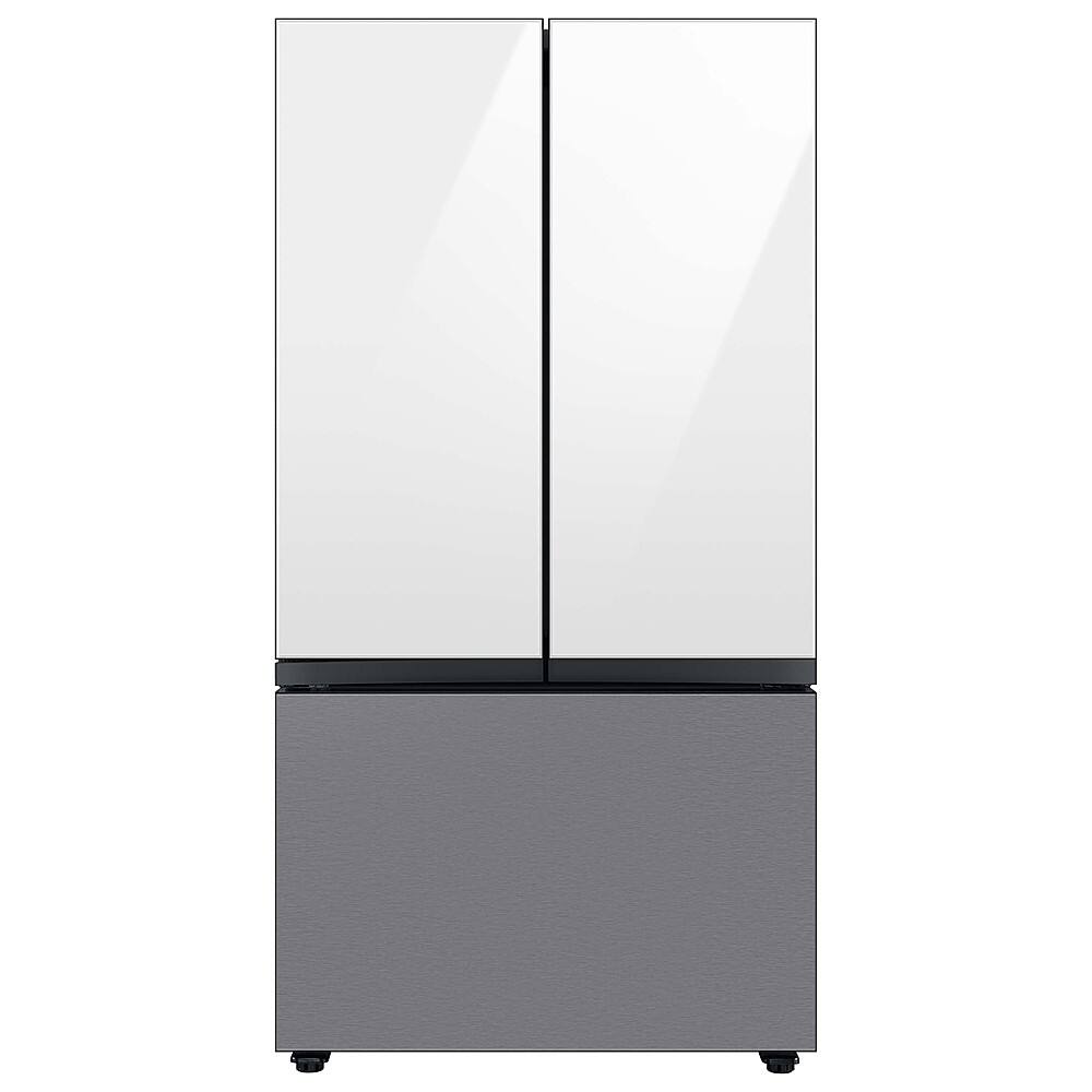 Alt View 11. Samsung - Bespoke 3-Door French Door Refrigerator panel - Bottom Panel - Stainless Steel.