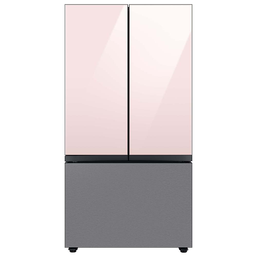 Alt View 22. Samsung - Bespoke 3-Door French Door Refrigerator panel - Bottom Panel - Stainless Steel.