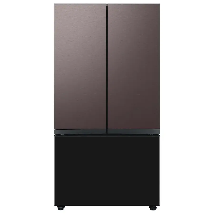 Alt View 17. Samsung - Bespoke 3-Door French Door Refrigerator panel - Bottom Panel - Charcoal Glass.