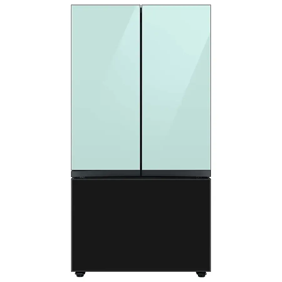 Alt View 18. Samsung - Bespoke 3-Door French Door Refrigerator panel - Bottom Panel - Charcoal Glass.