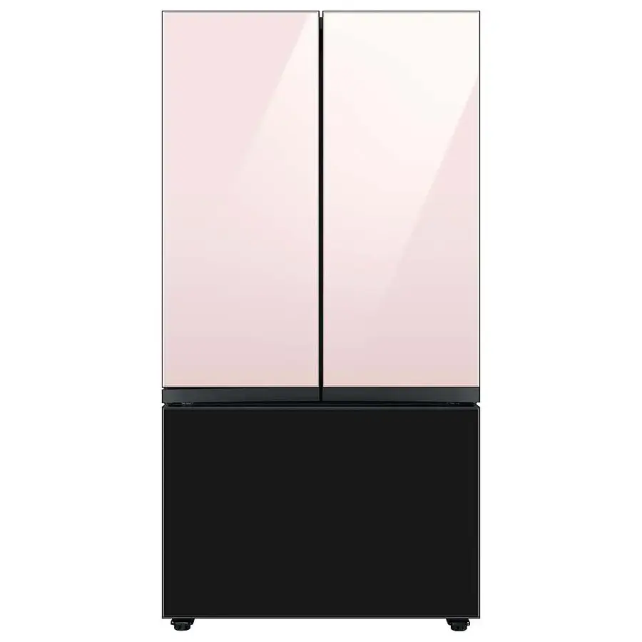 Alt View 21. Samsung - Bespoke 3-Door French Door Refrigerator panel - Bottom Panel - Charcoal Glass.