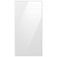 Samsung - Bespoke 4-Door French Door Refrigerator Panel - Top Panel - White Glass - Front_Zoom