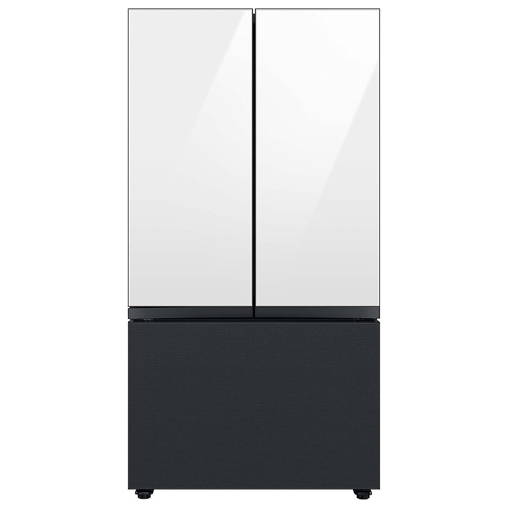 Alt View 11. Samsung - Bespoke 3-Door French Door Refrigerator panel - Bottom Panel - Matte Black.