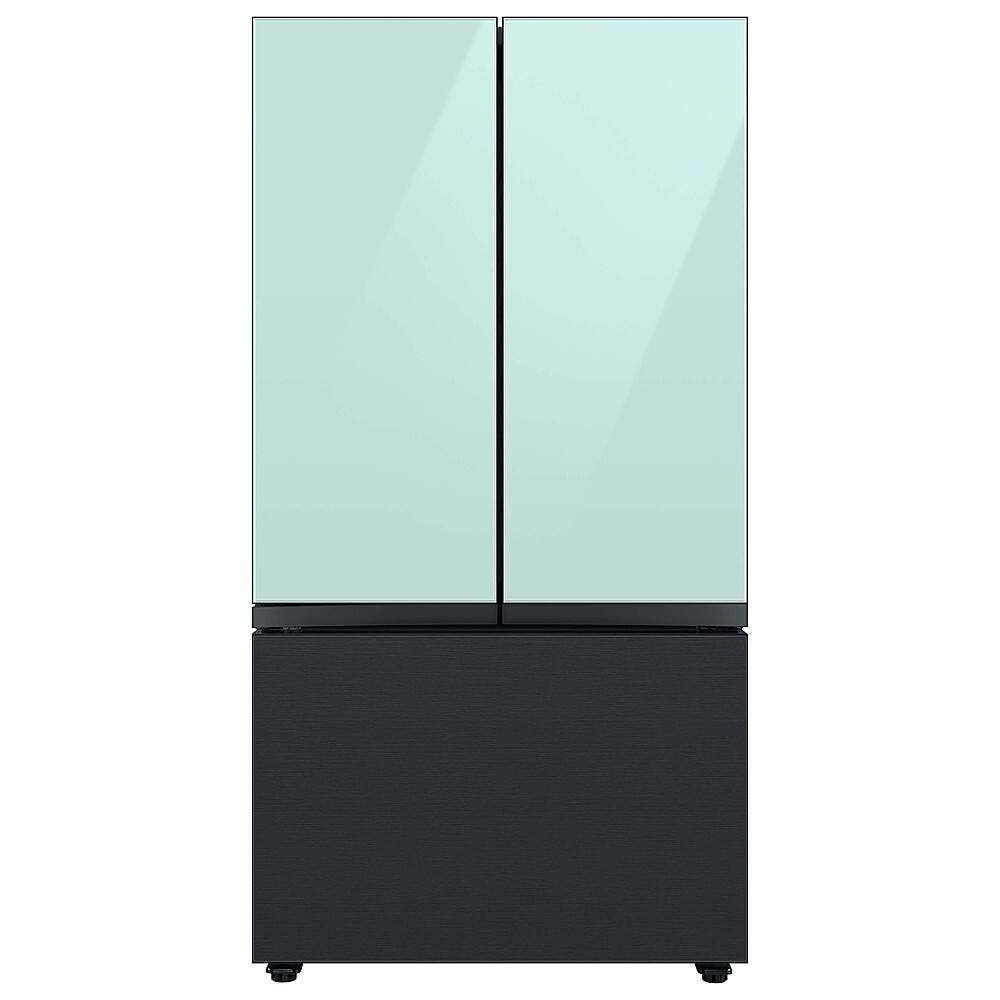 Alt View 18. Samsung - Bespoke 3-Door French Door Refrigerator panel - Bottom Panel - Matte Black.