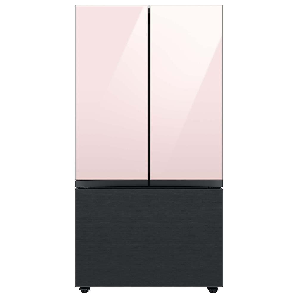 Alt View 21. Samsung - Bespoke 3-Door French Door Refrigerator panel - Bottom Panel - Matte Black.