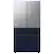 Alt View 12. Samsung - Bespoke 4-Door French Door Refrigerator Panel - Middle Panel - Navy Steel.