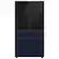 Alt View 15. Samsung - Bespoke 4-Door French Door Refrigerator Panel - Middle Panel - Navy Steel.
