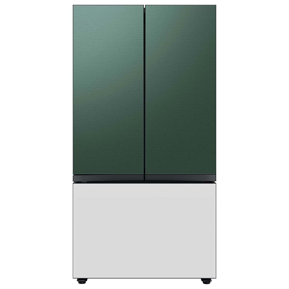 Alt View 16. Samsung - Bespoke 3-Door French Door Refrigerator panel - Bottom Panel - White Glass.