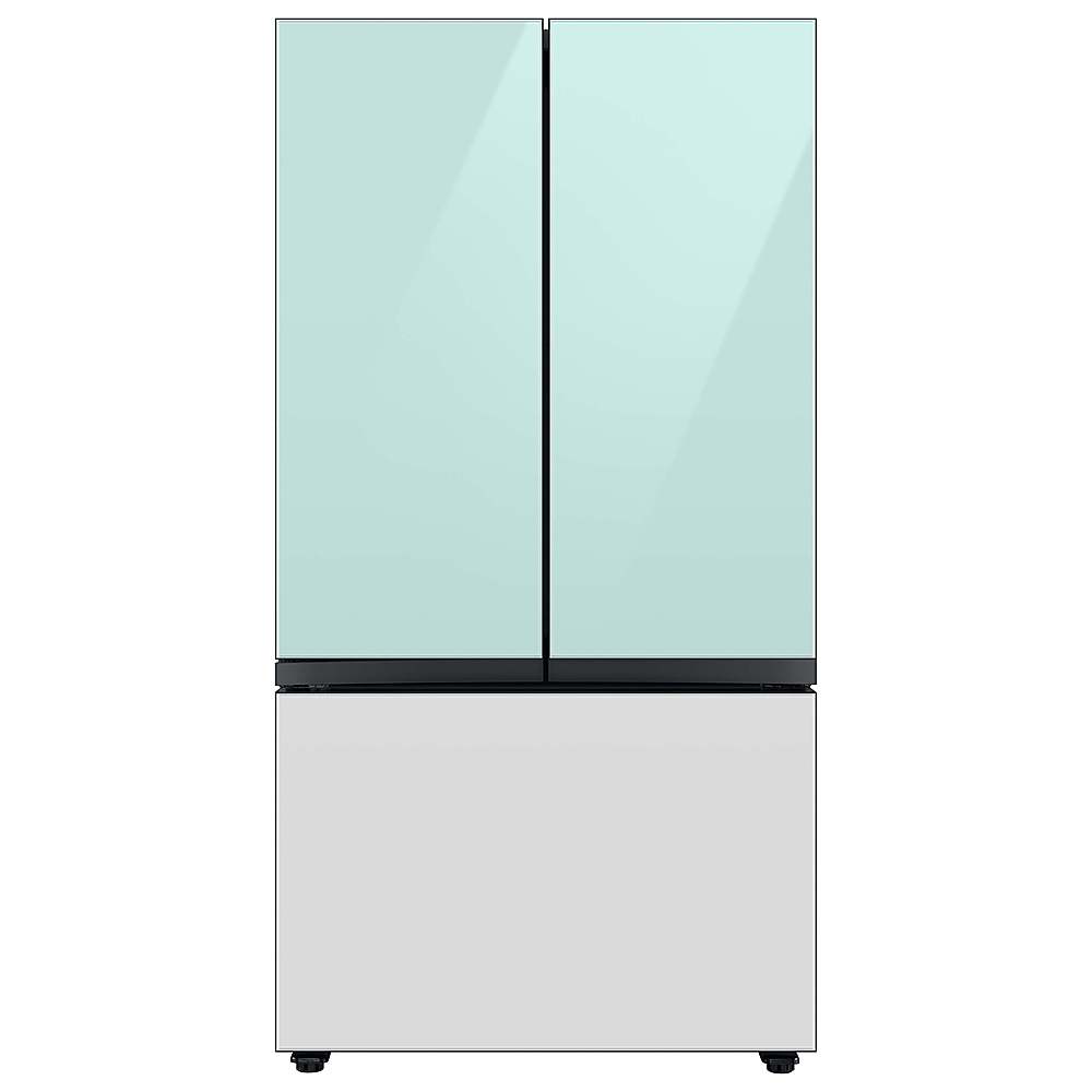Alt View 18. Samsung - Bespoke 3-Door French Door Refrigerator panel - Bottom Panel - White Glass.