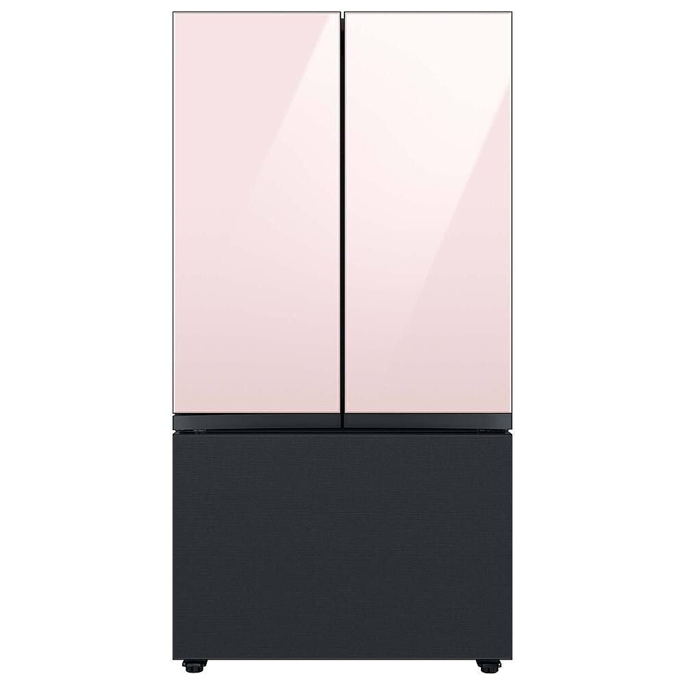Alt View 13. Samsung - Bespoke 3-Door French Door Refrigerator panel - Top Panel - Pink Glass.