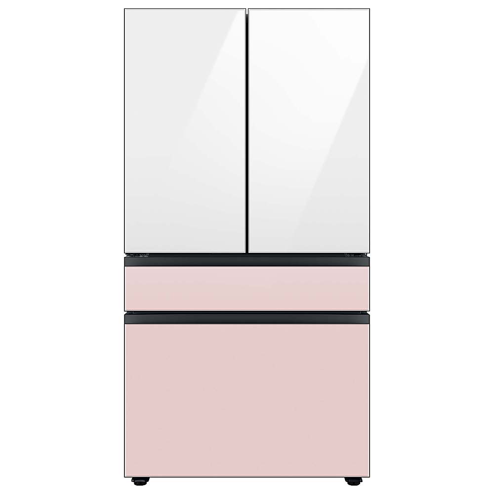 Alt View 11. Samsung - Bespoke 4-Door French Door Refrigerator Panel - Middle Panel - Pink Glass.