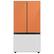 Alt View 11. Samsung - Bespoke 3-Door French Door Refrigerator panel - Top Panel - Clementine Glass.