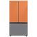 Alt View 12. Samsung - Bespoke 3-Door French Door Refrigerator panel - Top Panel - Clementine Glass.