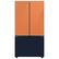 Alt View 14. Samsung - Bespoke 3-Door French Door Refrigerator panel - Top Panel - Clementine Glass.